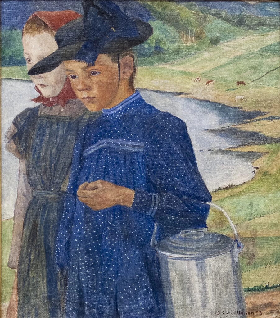 Due ragazze sulla strada - Galleria Thielska, Sjötullsbacken
